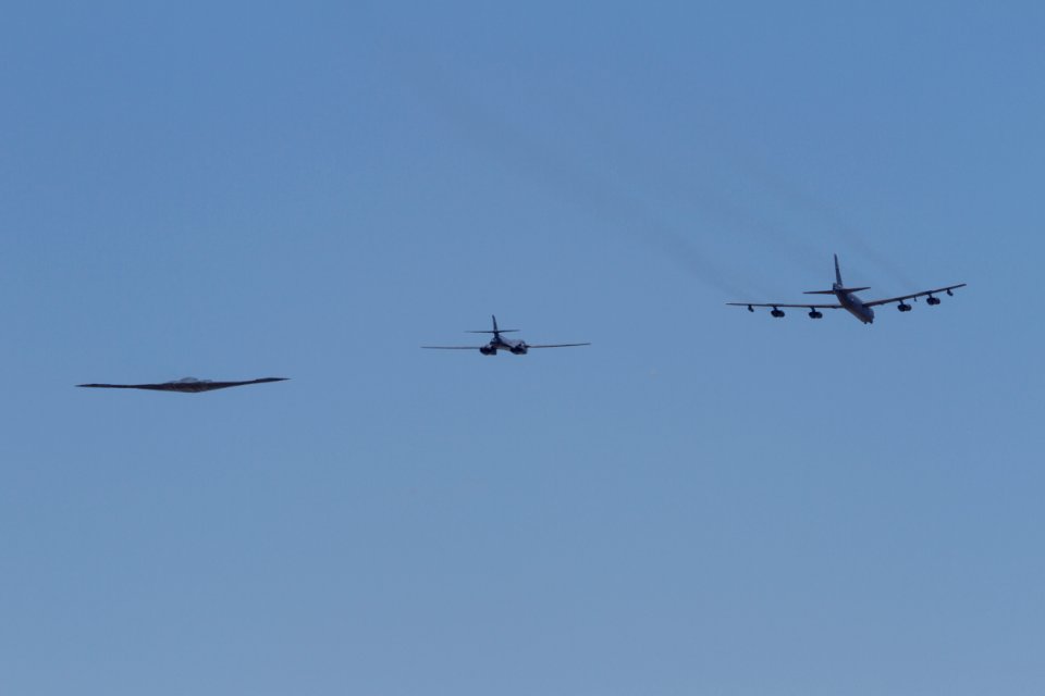 Dyess Air Force Base Air Show 2015 Formation Flight B-52 Stratofortress B-1 Lancer B-2 Spirit 04