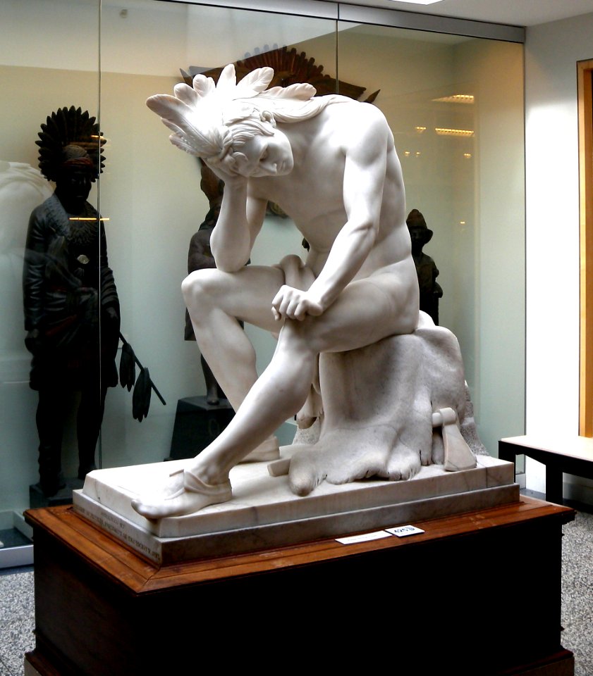 Dying Indian Chief Thomas Crawford jeh
