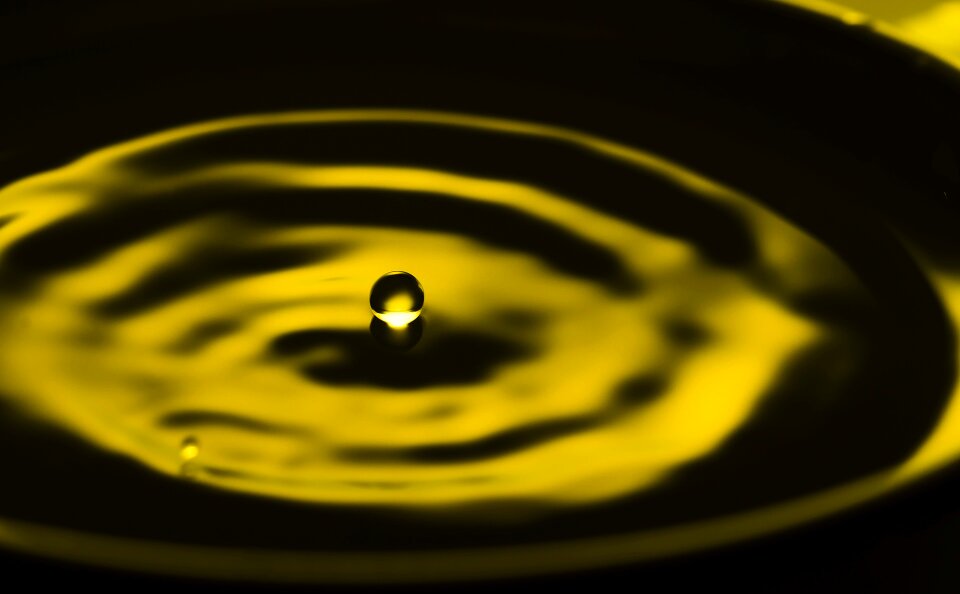 Water droplets water circle