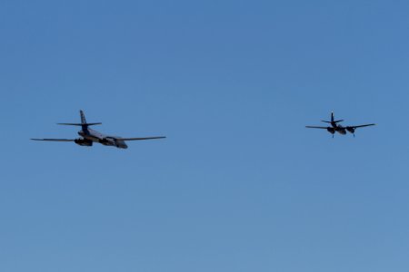 Dyess Air Force Base Air Show 2015 Formation Flight B-1 Lancer A-26 Invader 04