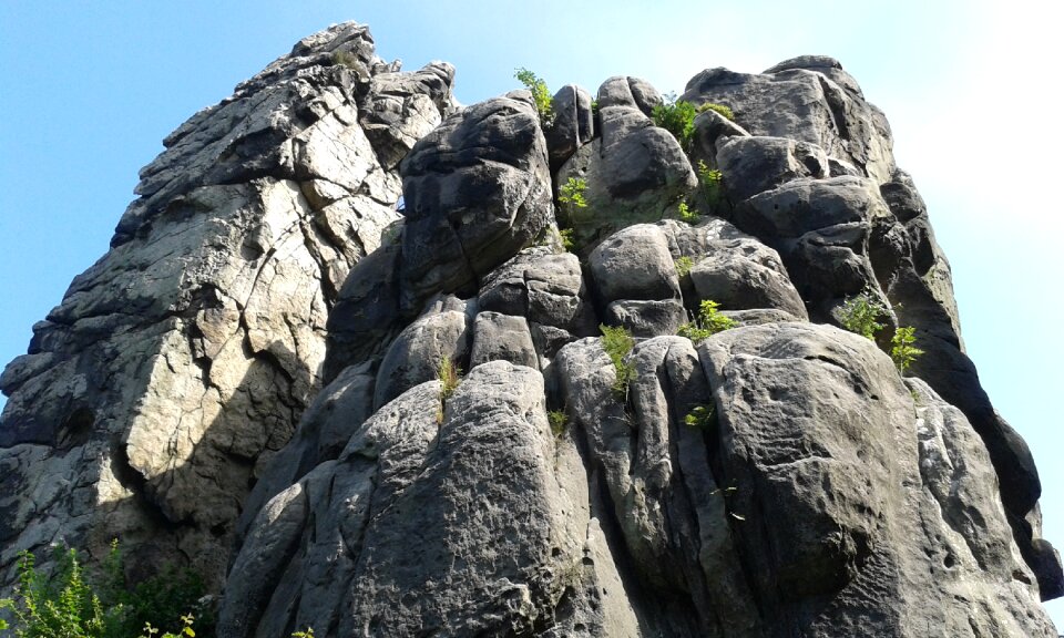 Nature rock climbing mountains