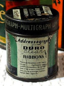 Duro ribbon addressograph blik pic2