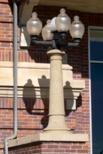 Dundy County, Nebraska courthouse S entrance lamp