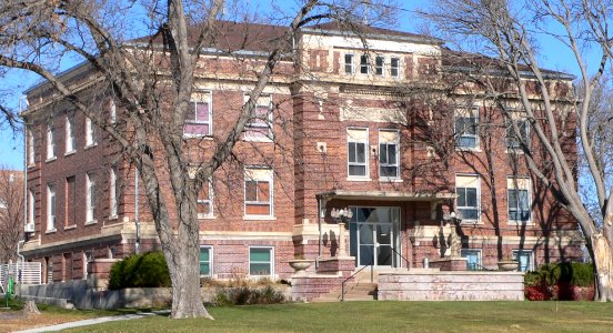 Dundy County, Nebraska courthouse from SW 1