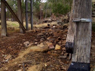 E37 View of Clackline Bridge from below - dry bed of clackline brook