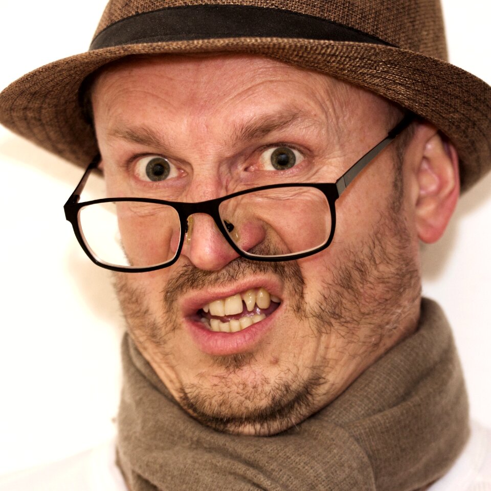 Unsettled male portrait