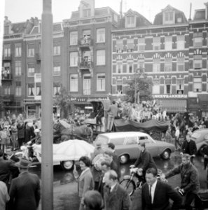 DWS kampioen, optocht door de stad, Haarlemmerstraat, Bestanddeelnr 916-4446