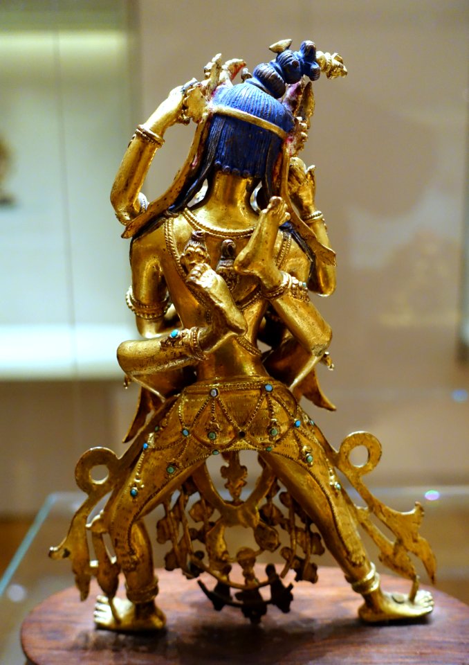 Dvibhuja Samvara, Tibet or Nepal, copper alloy, view 3 - Ethnological Museum, Berlin - DSC01870