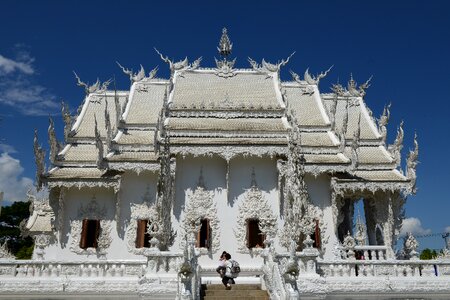 White temple thailand chiang rai photo
