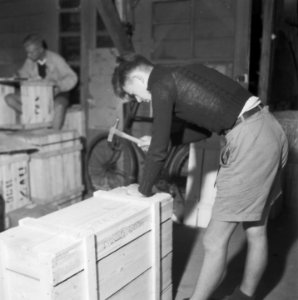 Een kist wordt dichtgetimmerd, Bestanddeelnr 900-7697