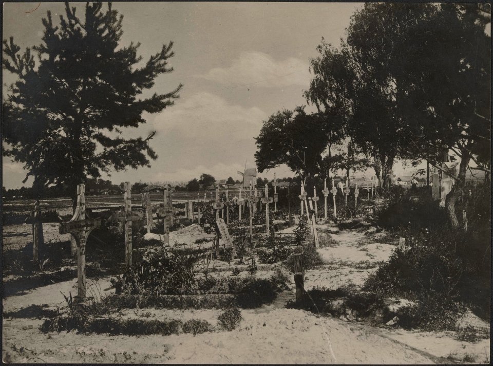 Een krijgskerkhof bij Kowel in Rusland, Bestanddeelnr 158-2894