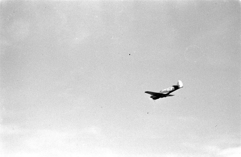 Een P40 Curtiss jachtvliegtuig, Bestanddeelnr 3800