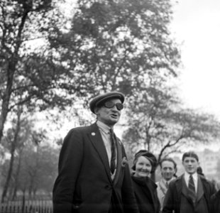 Een spreker bij de Speakers' Corner in het Hyde Park, Bestanddeelnr 254-1987