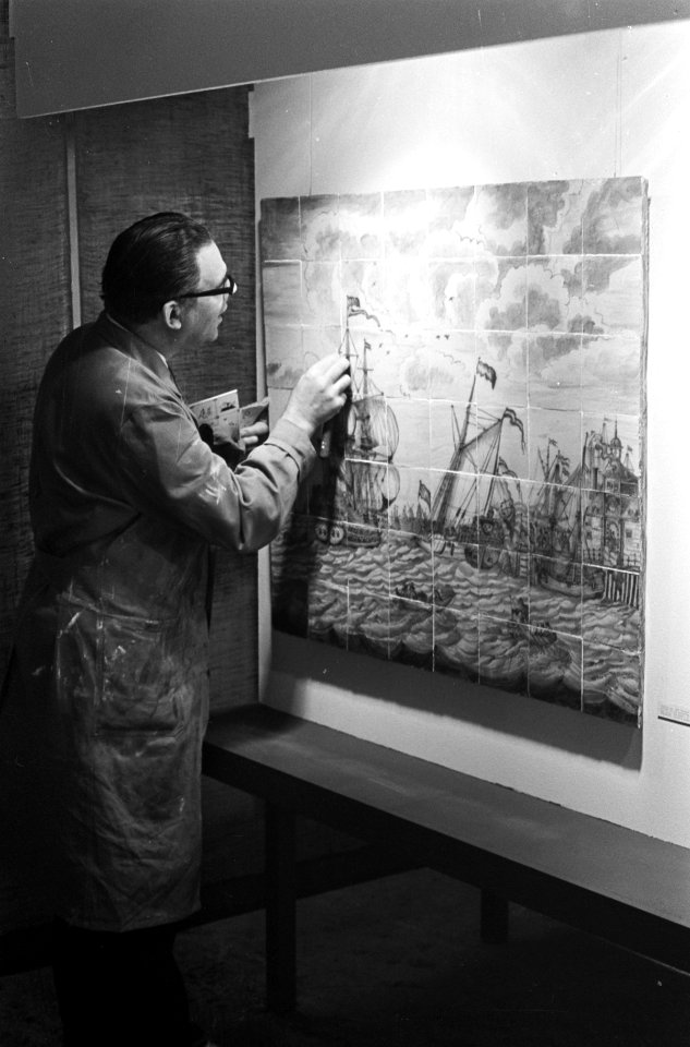 Een tegelschilderij, Bestanddeelnr 920-4263