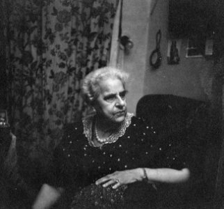 Een vrouw, waarschijnlijk de moeder van Van de Poll, Bestanddeelnr 191-1111