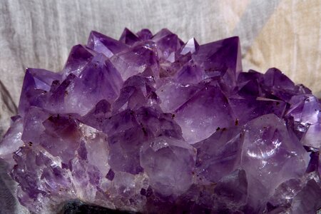 Chunks of precious stones crystal cave druze photo