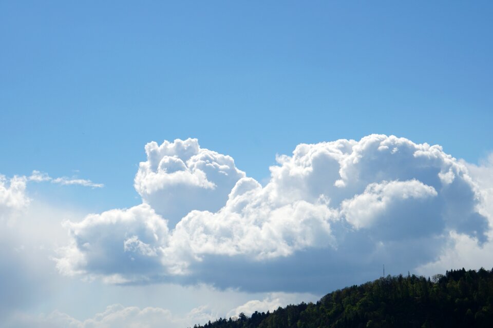 Clouds clouded sky cumulus clouds