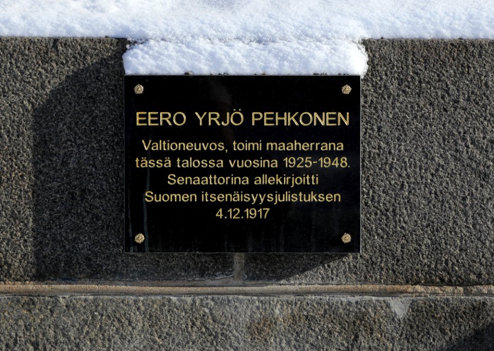 Eero Yrjö Pehkonen Plaque Oulu 20180325