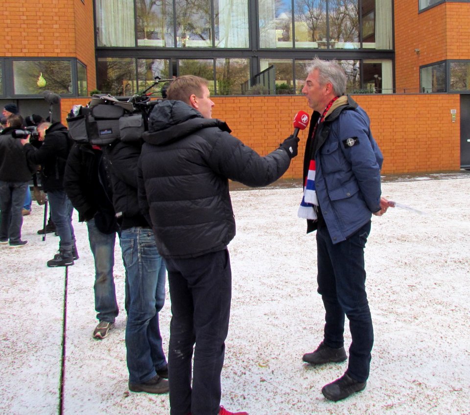 Edwin Wagensveld being interviewed