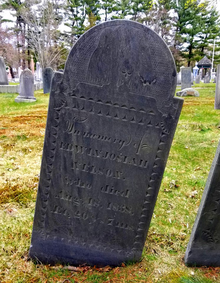 Edwin Josiah Nelson - Munroe Cemetery - Lexington, MA - 20200425 114730