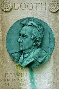 Edwin Booth detail - Mount Auburn Cemetery - DSC04316