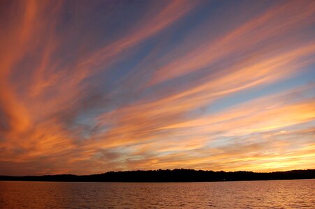 Evening pattern atmosphere photo