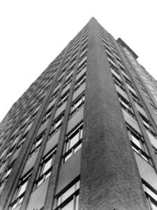 Een 'wolkenkrabber' in Rotterdam, het kantoor van het Gemeentelijk Electriciteit, Bestanddeelnr 189-0336