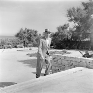 Edward A. Norman van Macy's N.Y. tijdens zijn bezoek aan Israel in 1949 als pres, Bestanddeelnr 255-1442