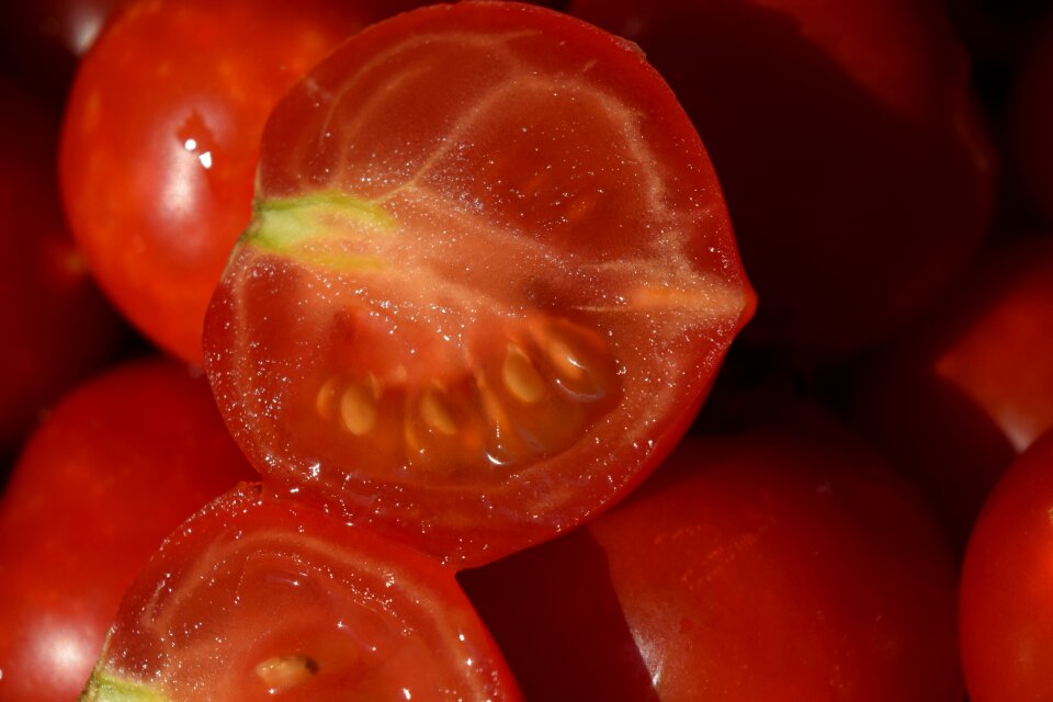 Juicy red vegetables