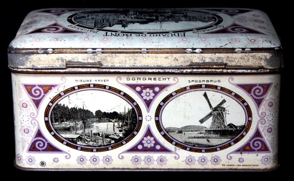 Eduart de Bont, Bagijnhof 2, Dordrecht, koekblik, foto 2
