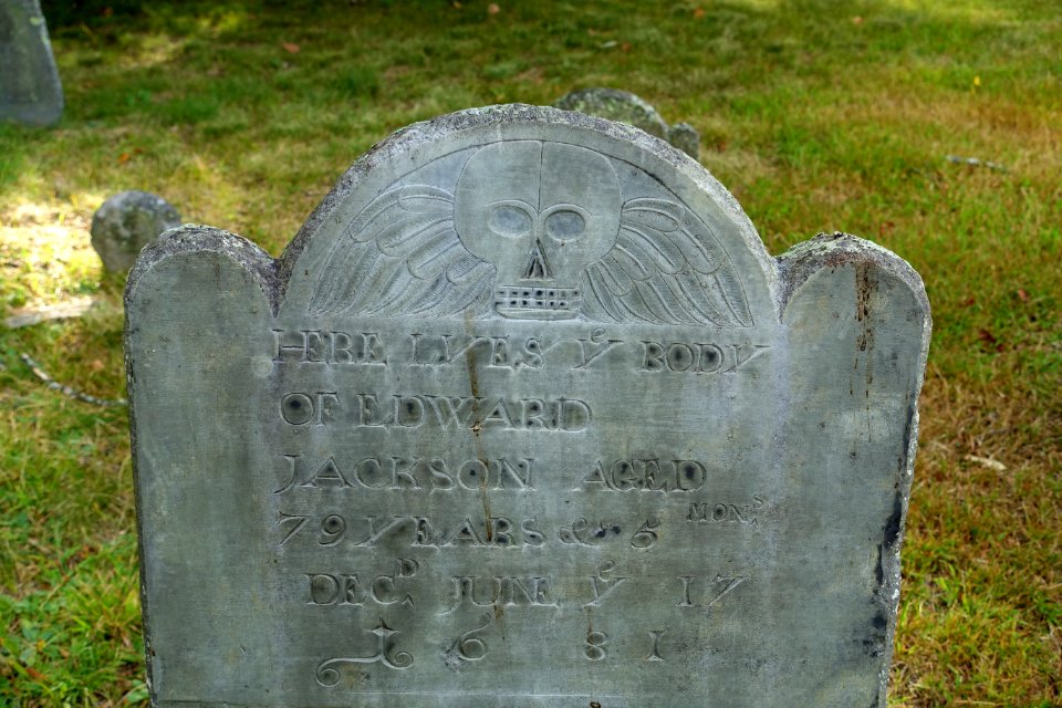 Edward Jackson detail - East Parish Burying Ground - Newton, MA - DSC07295