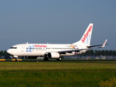 EC-JAP Air Europa Boeing 737-85P(WL) take off from Schiphol (AMS - EHAM), The Netherlands, 17may2014, pic-2