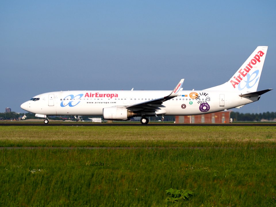 EC-JAP Air Europa Boeing 737-85P(WL) take off from Schiphol (AMS - EHAM), The Netherlands, 17may2014, pic-4