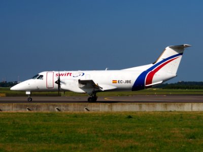 EC-JBE Swiftair Embraer EMB-120FC Brasilia - cn 120013 taxiing 18july2013 pic-004