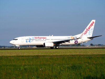 EC-JAP Air Europa Boeing 737-85P(WL) take off from Schiphol (AMS - EHAM), The Netherlands, 17may2014, pic-3