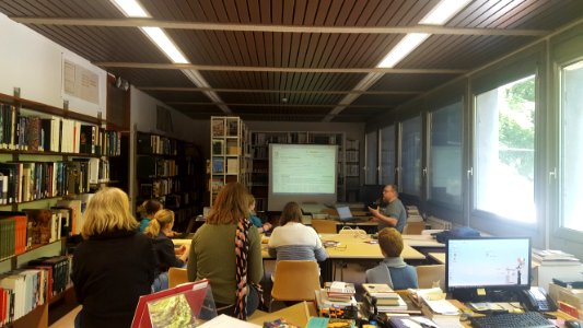 Edit-a-thon Musée royal de Mariemont September 2017 - introduction dans Wikipedia (1)