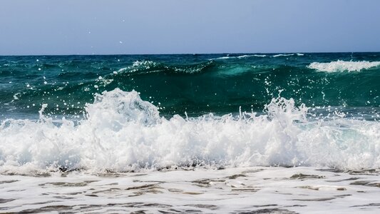 Spray sea nature photo