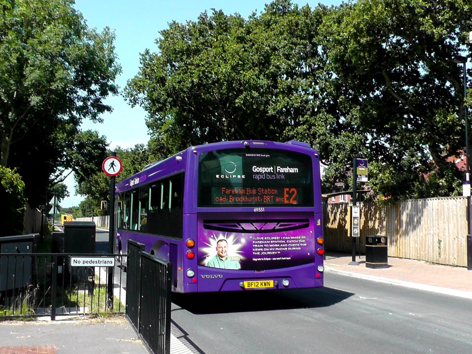 EclipseBRT-DepartingGregsonAveBusStop-S2080045