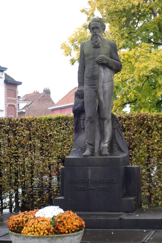 Edmond de Valériola statue of Constantin Meunier (Acaciasplein Etterbeek)