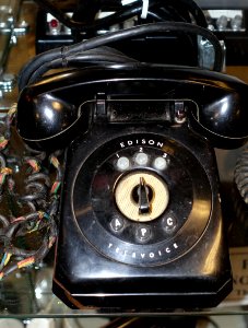 Edison TeleVoice TeleVoiceWriter dictation phone - Telephone Museum - Waltham, Massachusetts - DSC08224