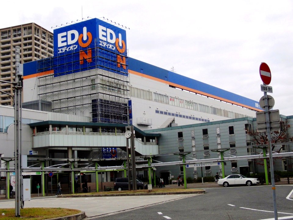 EDION JR Amagasaki station store under construction