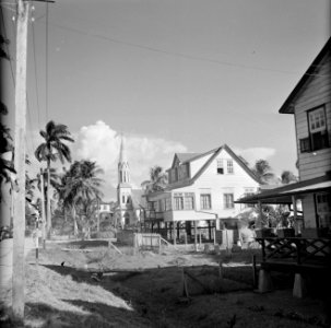 Een dorpsbeeld in Nieuw Nickerie, Bestanddeelnr 252-4638