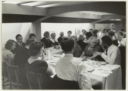 Een diner van de Sociëteit Teisterbant., NL-HlmNHA 54011260