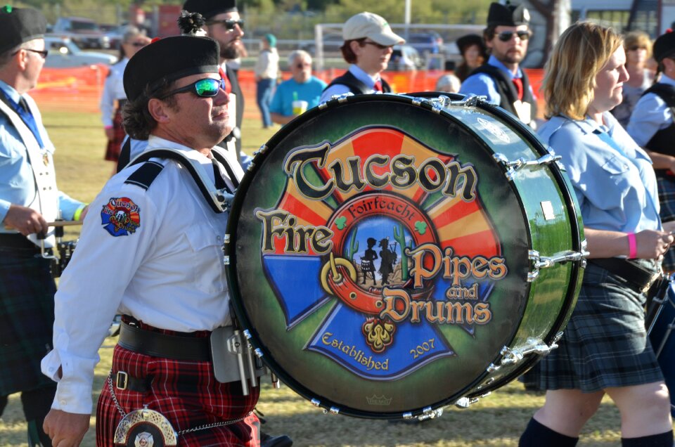Celtic festival highland games tucson fire pipe and drum