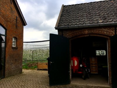 Een fruitbedrijf in het Betuwse dorp Ressen photo