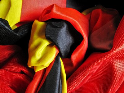 Germany flag black red gold photo