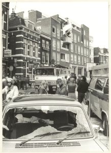 Een hevige gasexplosie veroorzaakt grote schade in een complex met nog onbewoonde appartementen op de hoek SpaarneKorteVeerstraat. NL-HlmNHA 54013123