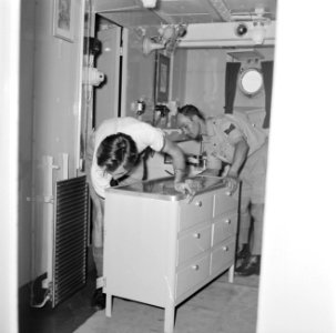 Een hut op HM kruiser De Ruyter, Bestanddeelnr 252-3114