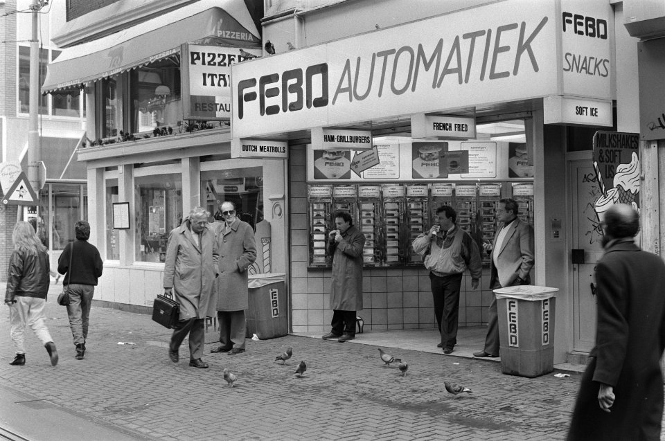 Exterieur FEBO automatiek, Leidsestraat Amsterdam, Bestanddeelnr 933-9356