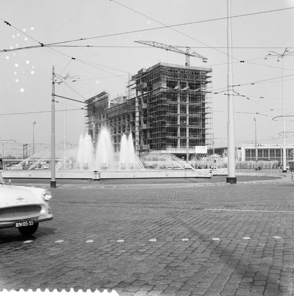 Exterieur Shelltankergebouw aan het Hofplein te Rotterdam, Bestanddeelnr 910-2698